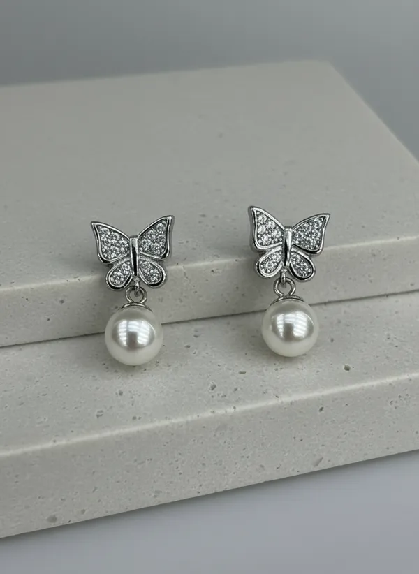 Silver_Butterfly_Pearl_Drop_Earrings_925_Sterling_Silver